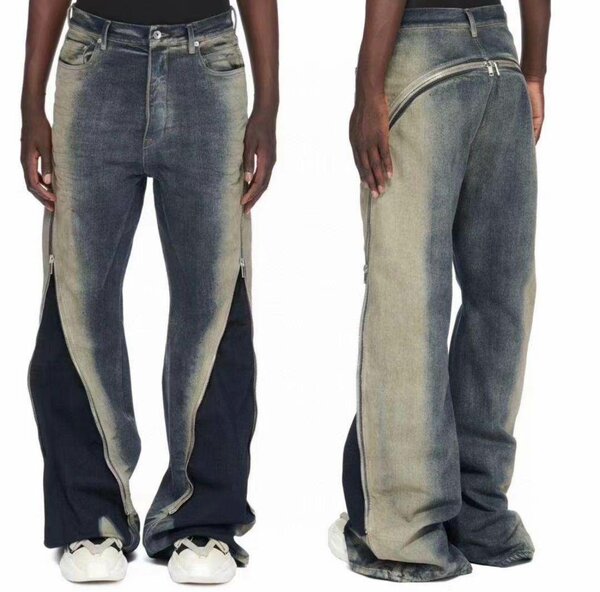 Jeans amples avec fermetures