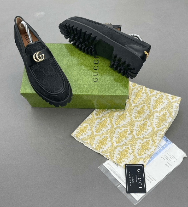 Mocassins homme en cuir Gucci