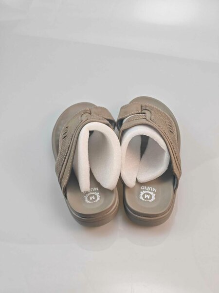 Sandales confort beige homme