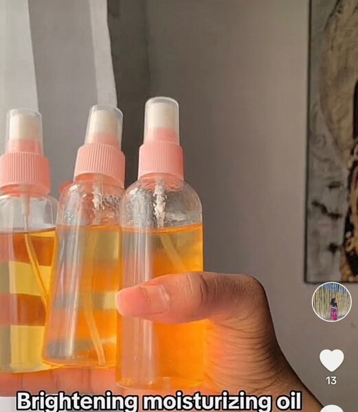 Brighten and moisturizing body oil