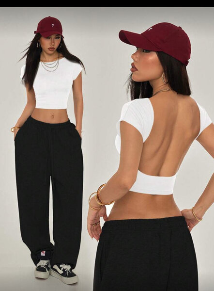 Top court dos nu pour femme