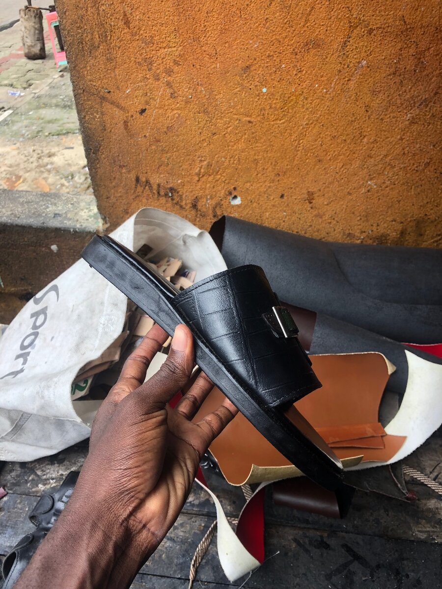 Sandales Noires Camouflage Homme