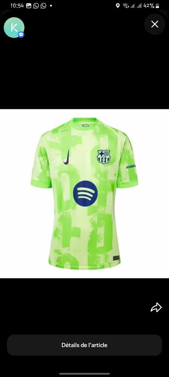 Maillot de football Barça Nike