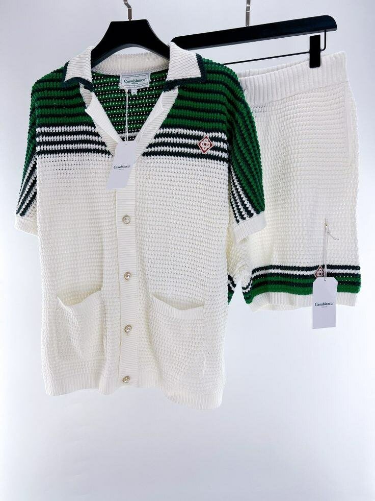 Ensemble été rayé chic