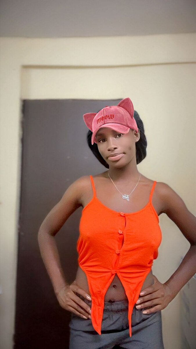 Débardeur orange tendance