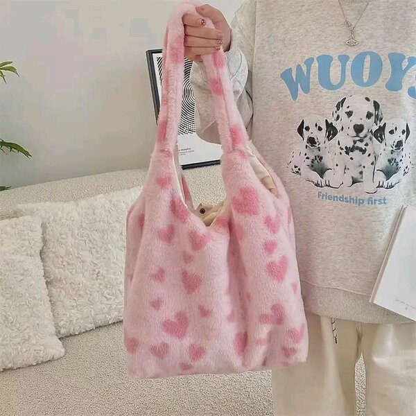 Sac fourre-tout en peluche