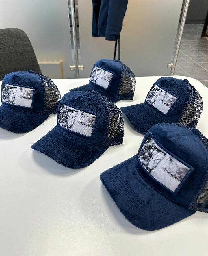 _Baseball Trucker Cap  Blue-black