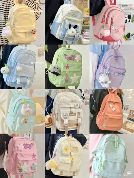 Sacs à dos colorés kawaii