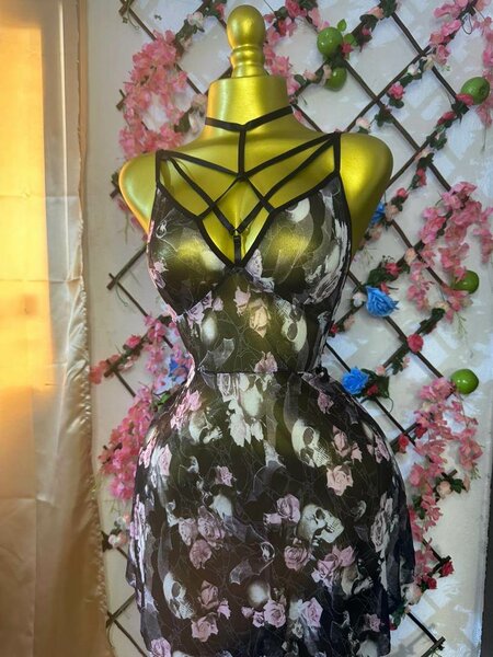 Robe nuisette femme gothique