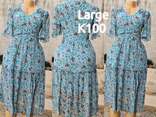 Beautiful and high-quality women's dress made of salaula silk