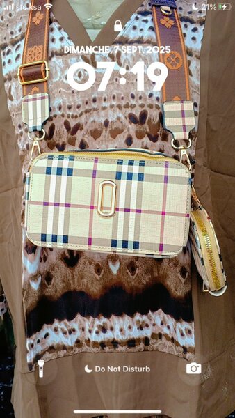 Sac bandoulière chic à carreaux