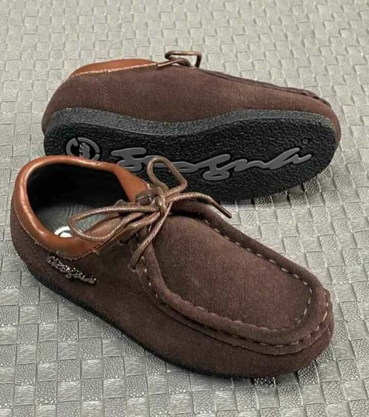 Mocassins en cuir suédé