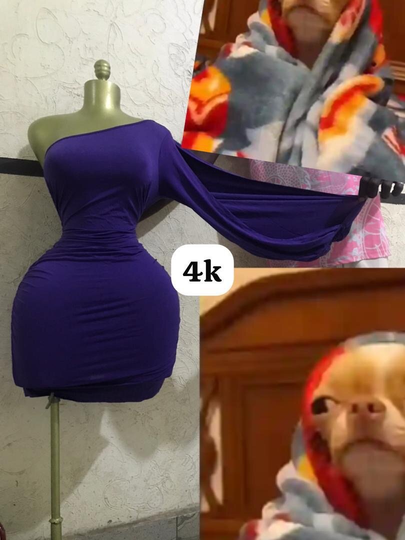 Robe moulante bleue élégante