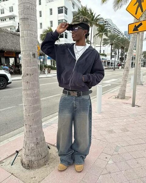 Jeans larges pour hommes