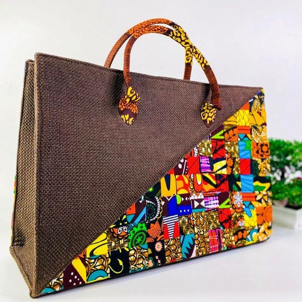 Sac en toile imprimé africain