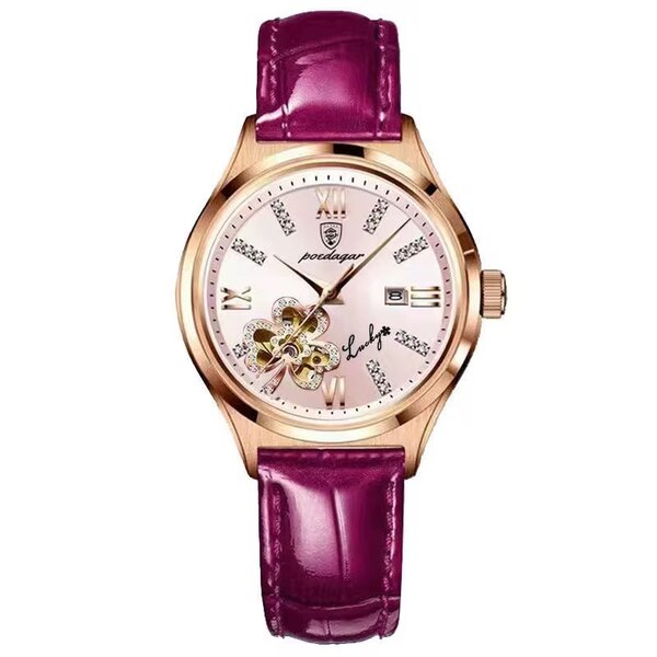Montre élégante cuir femme