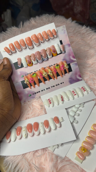 Ongles Press-On Bicolores