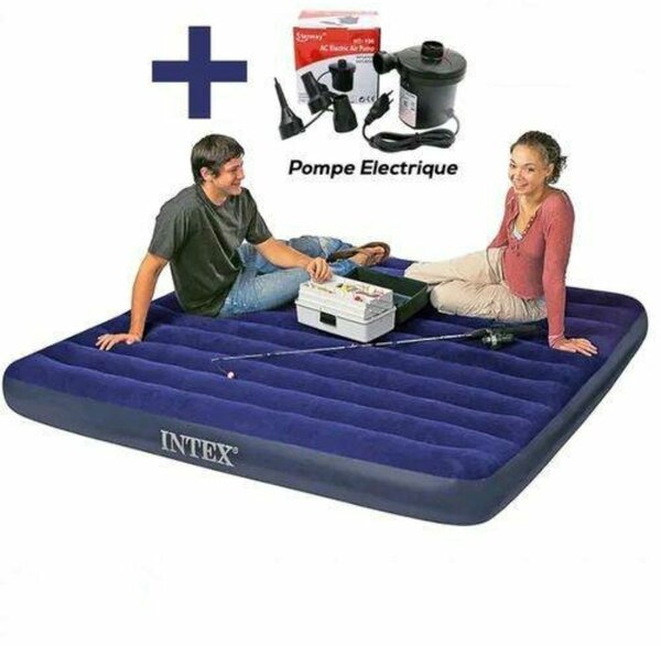 Matelas 2p Gonflable + Pompe