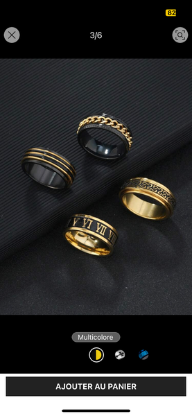 Bague Homme Acier Inoxydable