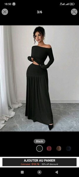 Robe Longue Épaules Dénudées