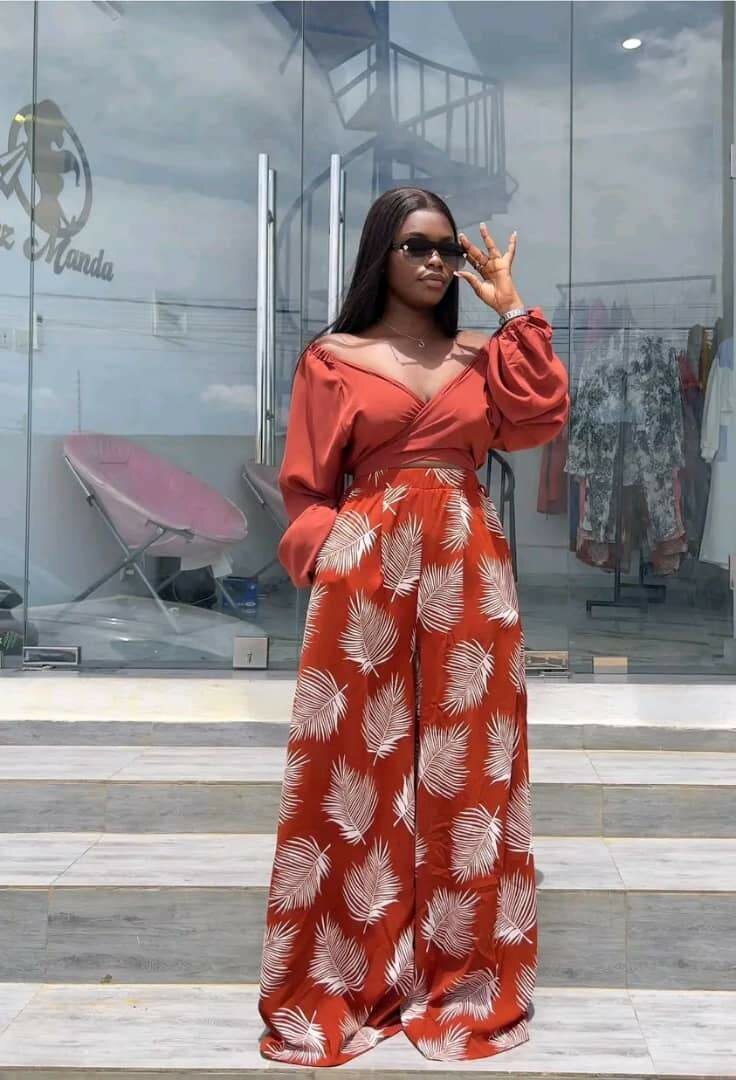 Pantalon gros bas + manche lon