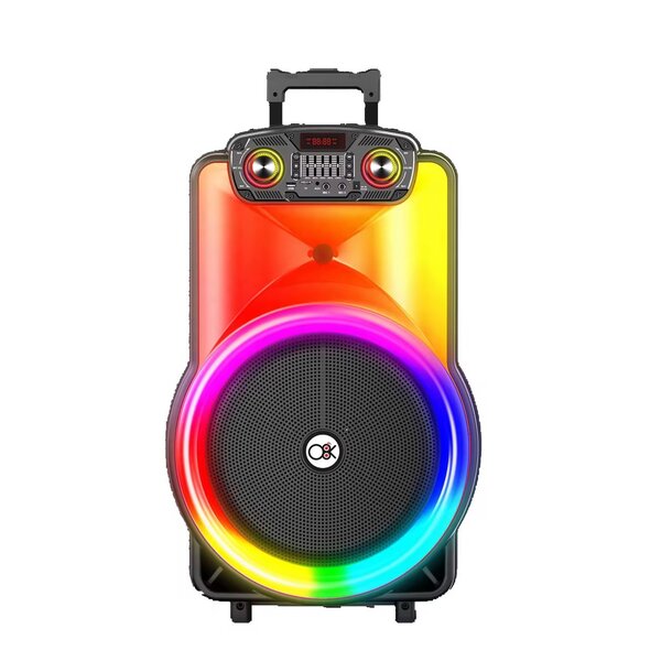 Haut-parleur portable 15 pouces Bluetooth karaoké Tige de tr