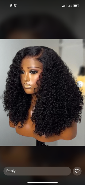 Wet curls female wig