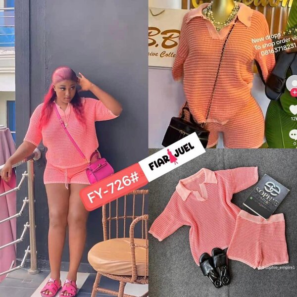 Tenue décontractée d'été rose