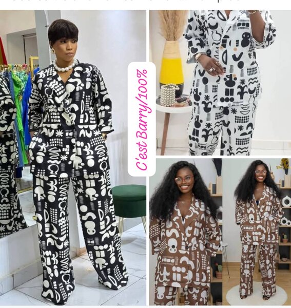 Ensemble Pantalon Imprimé Femme