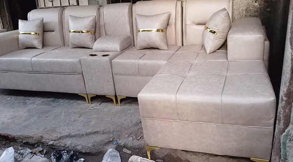 Beige sofa