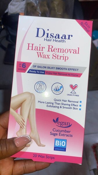 Hair removal wax strip