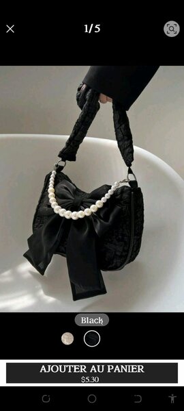 Sac à main noir élégant