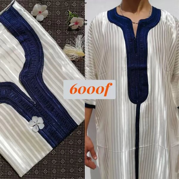 Boubou homme chic en soie