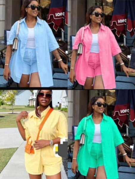 Ensemble d'été coloré 2 pièces