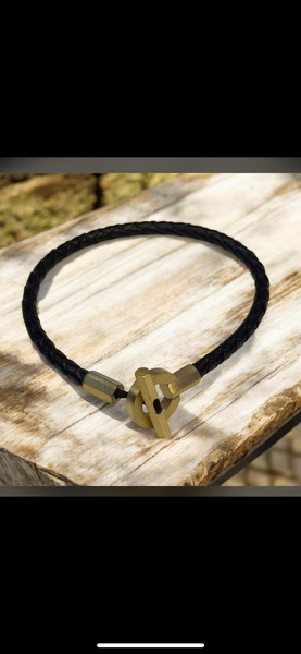 Bracelet en cuir tressé