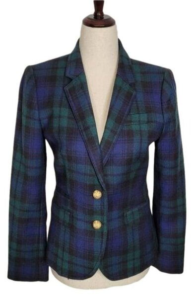 Veste Femme Écossaise Chic