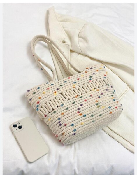 Sac à main en corde coloré