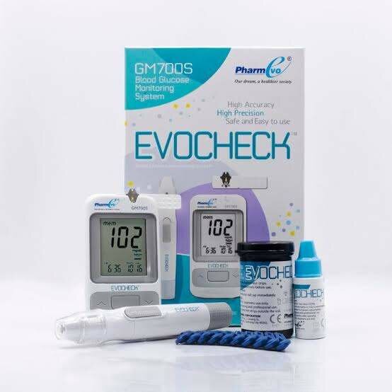 EVOCHECK GM 700S GLUCOMETER WITH 25 STRIPS