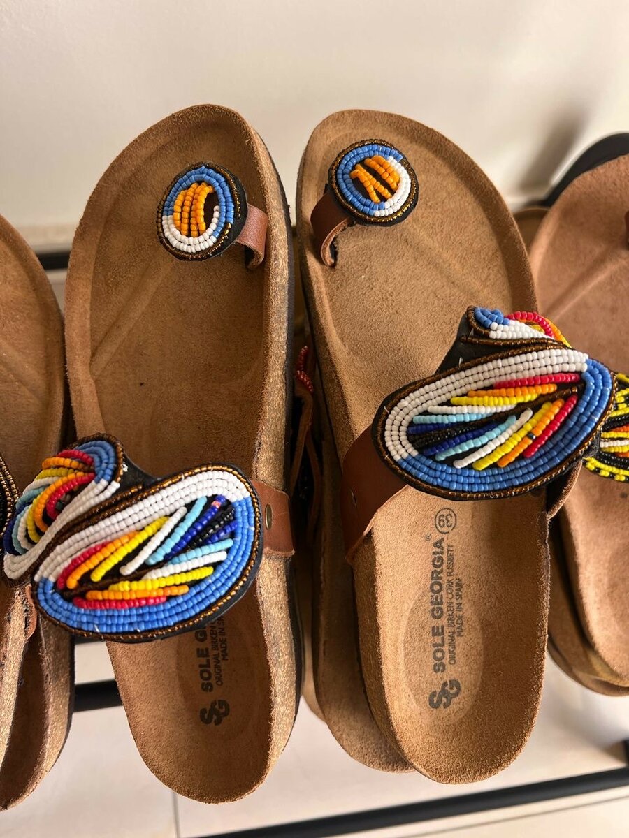 Colorful Beaded Sandals
