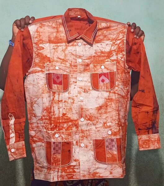 Chemise en Wax Tie-Dye Homme