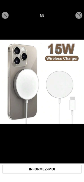 Chargeur sans fil rapide 15W