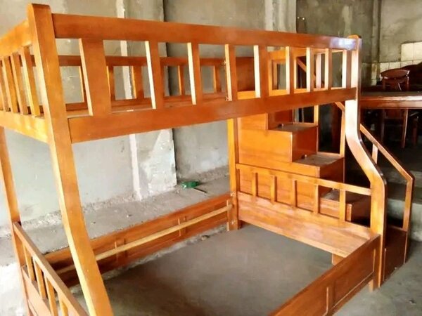 Lit superposé en bois massif