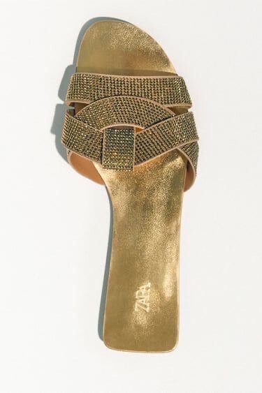 Sandal Zara metallic original