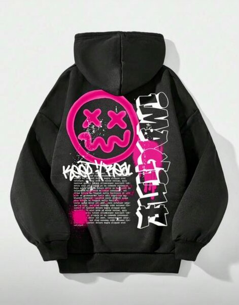 Sweat à Capuche Graphique Homme