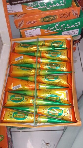 Cones de henné naturels