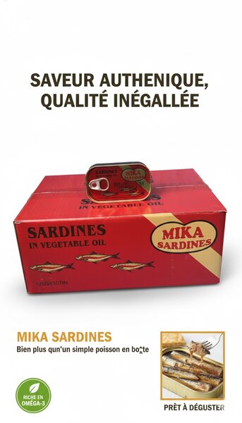 Mika Sardines en huile végétale