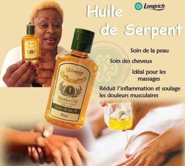 Huile de serpent Longrich pour soin de la peau