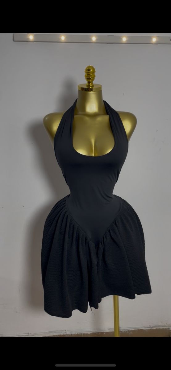 Robe Dos Nu Élégante Noire