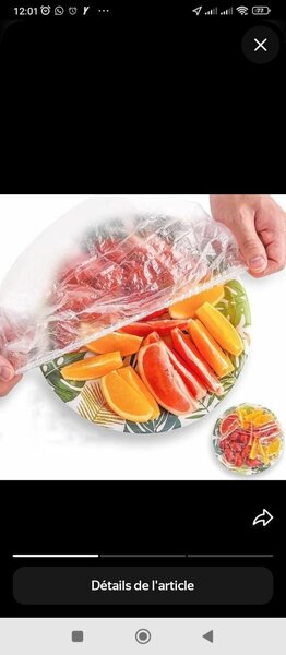 Couvercles Alimentaires Réutilisables