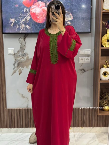 Robe Caftan Chic Brodée